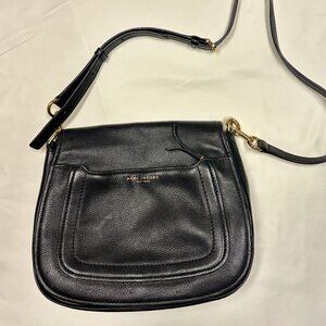 Marc Jacobs Black Pebbled Leather Shoulder Bag